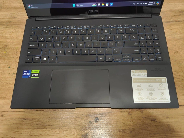 Игровой ноутбук ASUS Q540V / 15.6" (2880x1620) OLED / Intel Core i9-13900H (14 (20) ядер по 4.1 - 5.4 GHz) / 16 GB DDR5 / 1000 GB SSD / nVidia GeForce RTX 3050, 6 GB GDDR6, 96-bit / WebCam / Windows 11 Home б/у - изображение 3