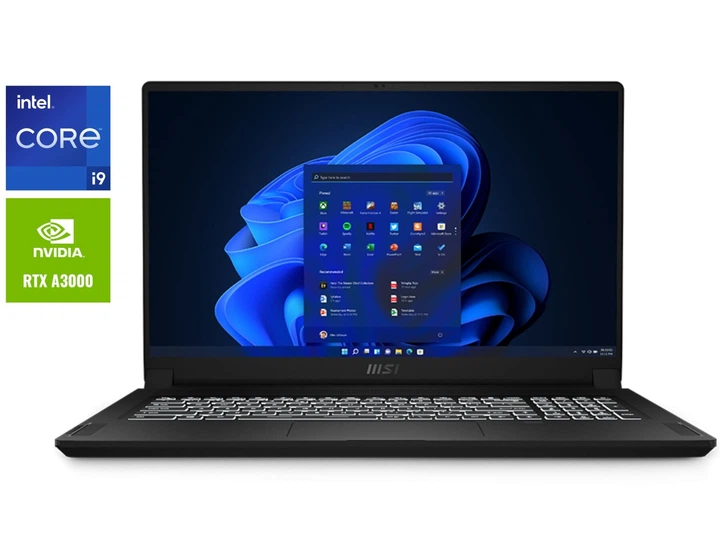 Мобильная рабочая станция Б-класс MSI WS76 11UK / 17.3" (1920x1080) IPS / Intel Core i9-11900H (8 (16) ядер по 2.5 - 4.9 GHz) / 32 GB DDR4 / 512 GB SSD / nVidia RTX A3000, 6 GB GDDR6, 192-bit б/у - Фото 1 Мобильная рабочая станция Б-класс MSI WS76 11UK / 17.3" (1920x1080) IPS / Intel Core i9-11900H (8 (16) ядер по 2.5 - 4.9 GHz) / 32 GB DDR4 / 512 GB SSD / nVidia RTX A3000, 6 GB GDDR6, 192-bit б/у - изображение 1