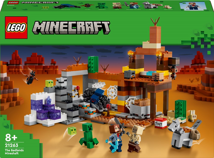 Конструктор LEGO Minecraft Оставленная шахта в бесплодных землях 538 ...