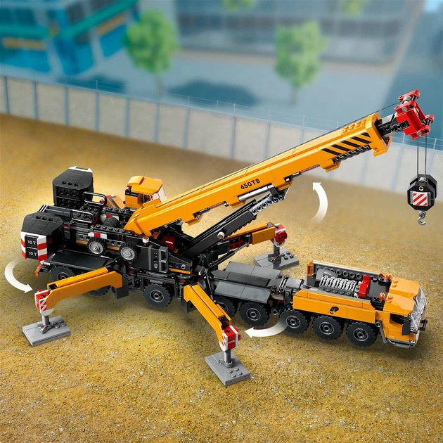 Конструктор LEGO City Желтый передвижной строительный кран 1116