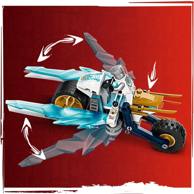 Конструктор LEGO NINJAGO Ледяной мотоцикл Зейна 84 детали (71816