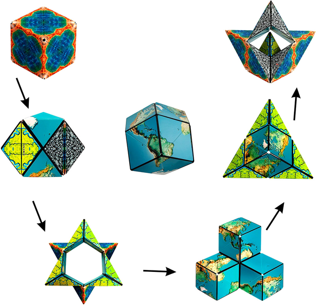 Łamigłówka Shashibo Shape Shifting Box Earth (0860001007695) - obraz 3
