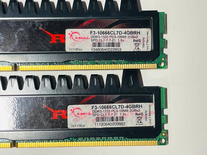 Оперативная память G.Skill DDR3 4Gb Kit (2x2Gb) 1333MHz PC3-10600 Б/У - Фото 2 Оперативная память G.Skill DDR3 4Gb Kit (2x2Gb) 1333MHz PC3-10600 Б/У - изображение 2