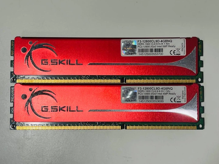 Оперативная память G.Skill DDR3 4Gb Kit (2x2Gb) 1600MHz PC3-12800 Б/У - изображение 3