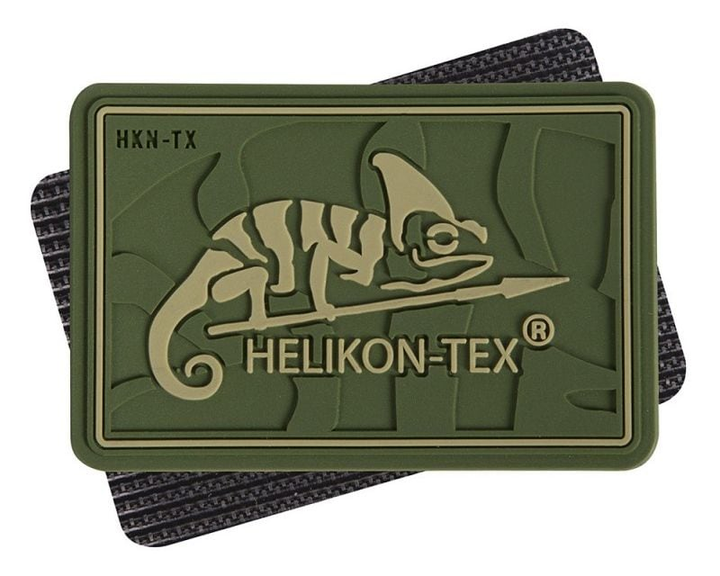 Шеврон Helikon-tex® Logo - ПВХ - Олив Green (Takctik-324M-T) - изображение 1