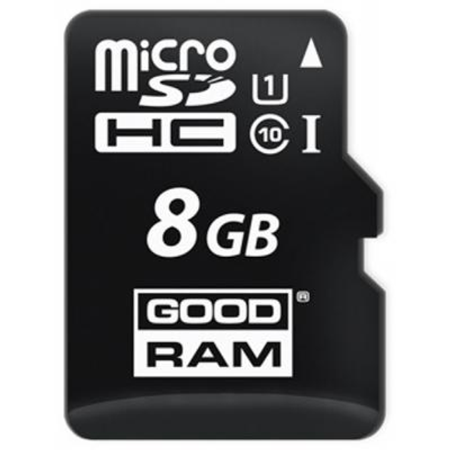 Карта памяти GOODRAM 8GB microSDHC class 10 USH-I - изображение 1