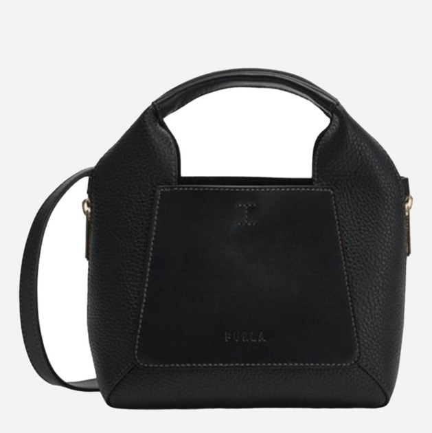 Сумка крос-боді через плече жіноча з натуральної шкіри Furla Gilda Mini Tote WB00583BX0181B77001007 Чорна (8050597192352) - зображення 1