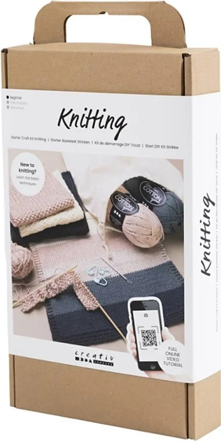 Zestaw do rękodzieła Creativ Company Starter Craft Kit Knitting do robienia na drutach (5712854587013) - obraz 2