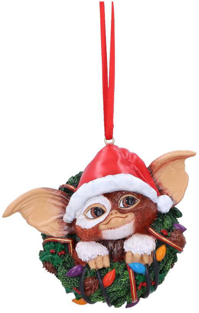 Підвісна прикраса Nemesis Now Gremlins Gizmo in Wreath 10 см (0801269151058) - зображення 1