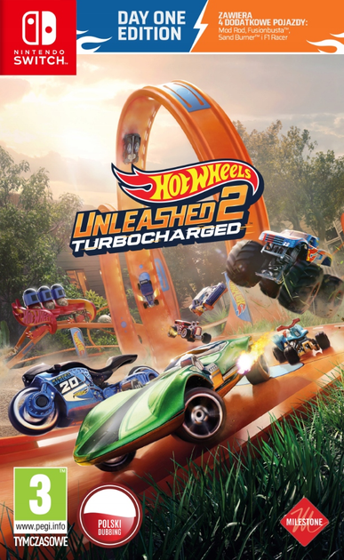 Gra Nintendo Switch Hot Wheels Unleashed 2 Turbocharged Edycja Day One (Kartridż) (8057168508321) - obraz 1