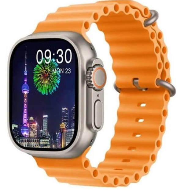 Смарт-часи HK8 Pro Max Ultra Amoled 49 мм помаранчевий великий екран з ...