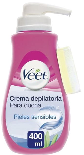 Крем для депіляції Veet для душу для чутливої шкіри 400 мл (8410104437855) - зображення 1