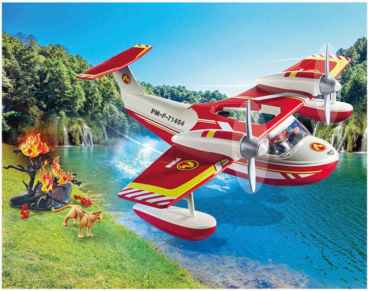 Wodnosamolot strażacki Playmobil Action Heroes z akcesoriami (4008789714633) - obraz 3