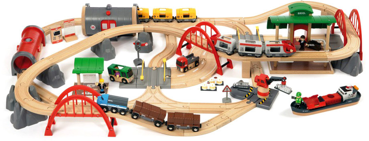 Zestaw do zabawy Brio Deluxe Railway 87 elementów (7312350330526) - obraz 3