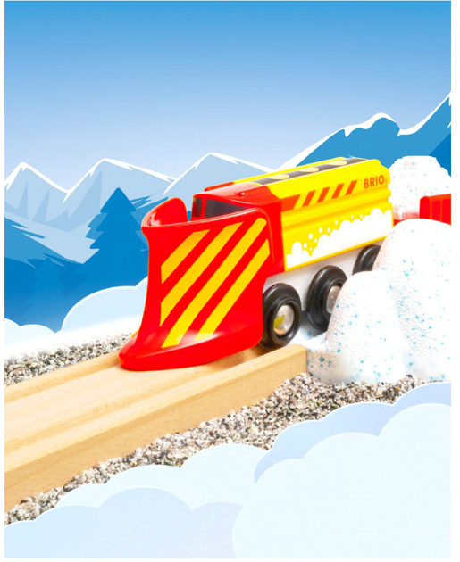 Lokomotywa Brio Train With Snow Plow (7312350336061) - obraz 8