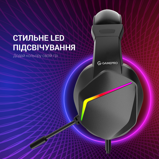 Навушники GamePro HS311 Чорні RGB - зображення 17