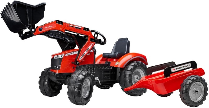 Koparka Falk Massey Ferguson na pedały z przyczepą (3016204010148) - obraz 1