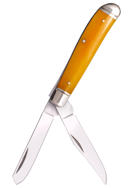 Нож складной Cold Steel Mini Trapper, Yellow Bone (CST CS-FL-MTRPR-Y) - изображение 1