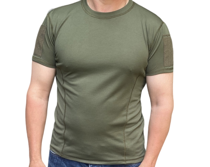 Мужская футболка тактическая M хаки - изображение 1