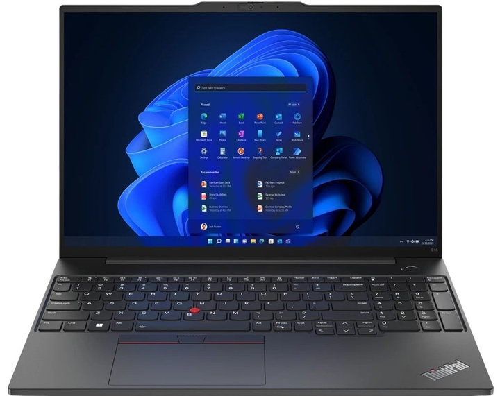 Ноутбук Lenovo ThinkPad E16 Gen 1 (21JN000DMX) Graphite Black - зображення 1