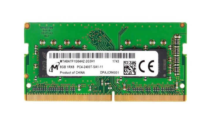 Оперативная память 8 ГБ, DDR4, для ноутбуков, Micron (2400 МГц, 1.2 В, CL17, MTA8ATF1G64HZ-2G3E1) Б/У - Фото 1 Оперативная память 8 ГБ, DDR4, для ноутбуков, Micron (2400 МГц, 1.2 В, CL17, MTA8ATF1G64HZ-2G3E1) Б/У - изображение 1