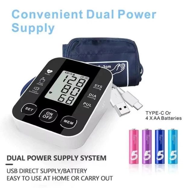 Електронний апарат для вимірювання тиску UKC BP 5I0 автоматичний цифровий тонометр з дисплеєм та голосовим супроводом - зображення 5