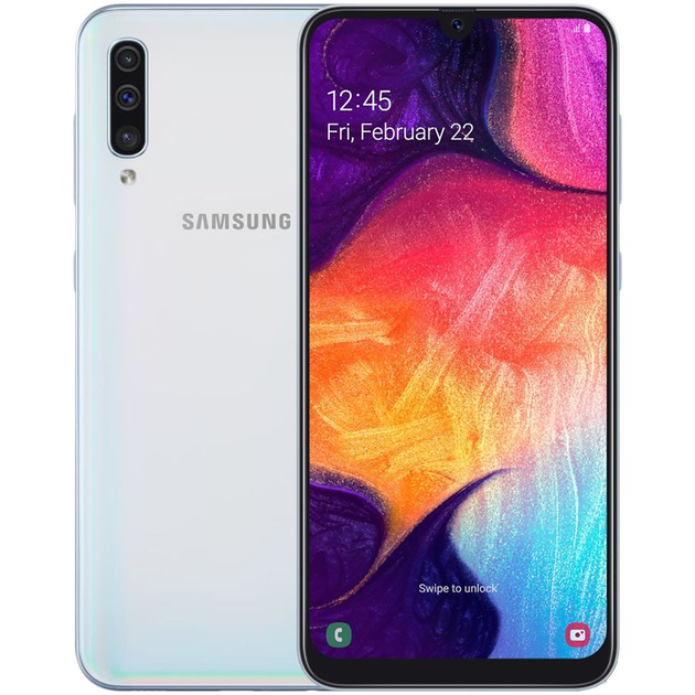Смартфон Samsung Galaxy A50 (A505F) 128Gb White (SM-A505FZWQSEK) (Grade ...