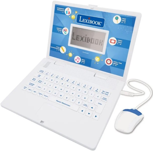 Освітній ноутбук Lexibook Bilingual Educational Laptop Англійська та німецька мови (3380743094878) - зображення 1