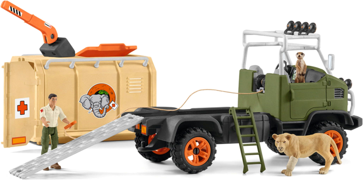 Zestaw do zabawy z figurkami Schleich Wild Life Ciężarówka do Ratowania Zwierząt (4059433574233) - obraz 4