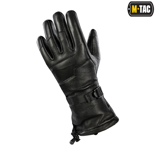 Перчатки кожаные зимние S M-Tac Black - изображение 2