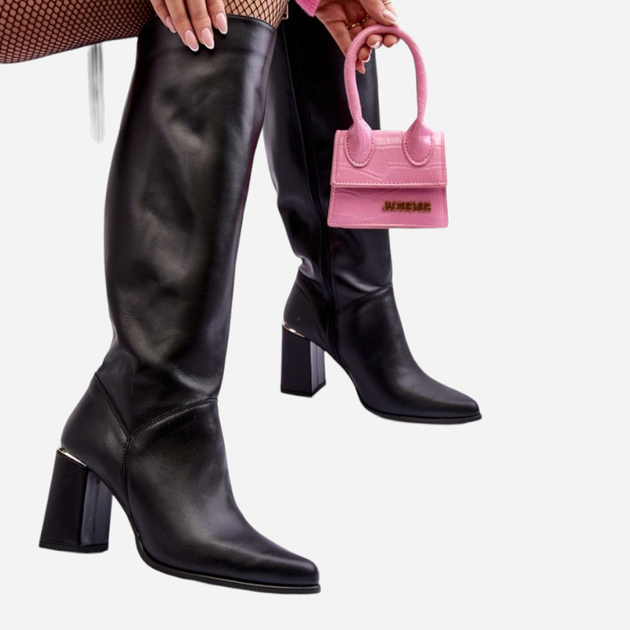 Жіночі зимові чоботи Lewski Shoes 2928/B/2 39 Чорні (5905677948219) - зображення 2