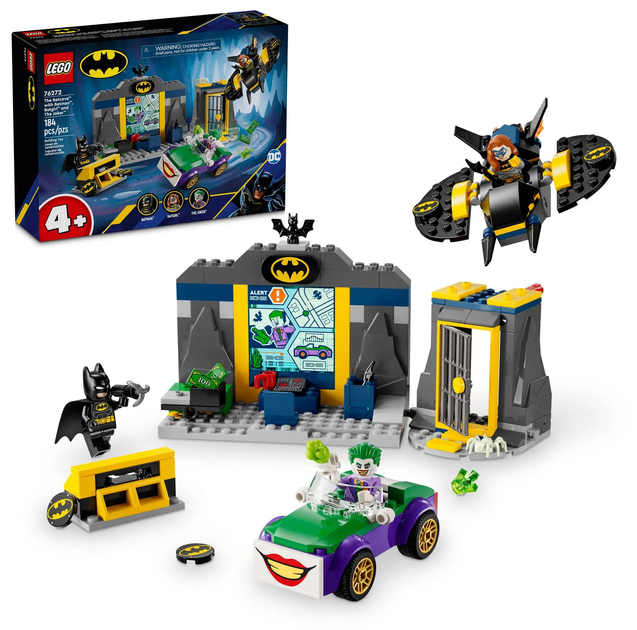 Конструктор LEGO DC Печера Бетмена з Бетменом Бетгерл та Джокером 184 деталей (76272) - зображення 6
