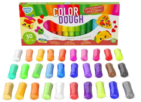 Набір для ліплення з тістом Lovin 30 stick Color Dough 41205 (4820199477478) - зображення 3