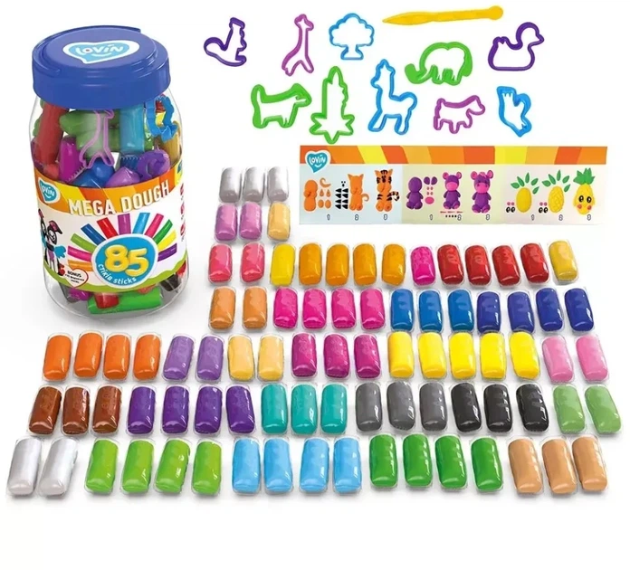 Набір для ліплення з тістом Lovin Mega dough 85 sticks 41227 (4820199477225) - зображення 2