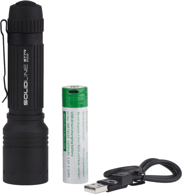 Latarka LedLenser Solidline ST7R Black (2124850000) - obraz 3