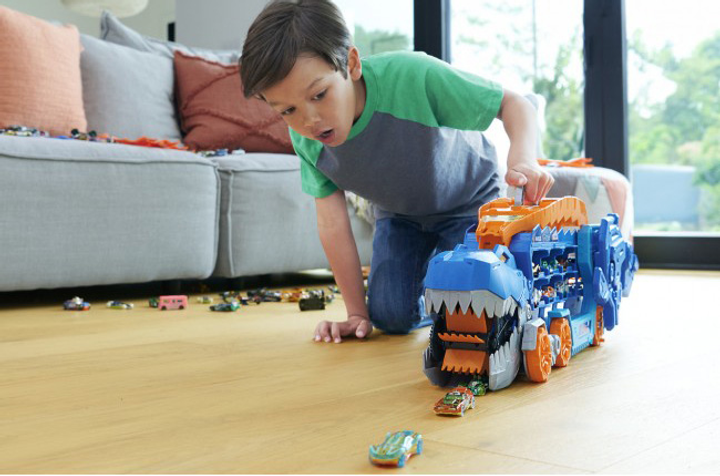 Mega Transporter Hot Wheels City T-Rex (0194735140022) - obraz 12