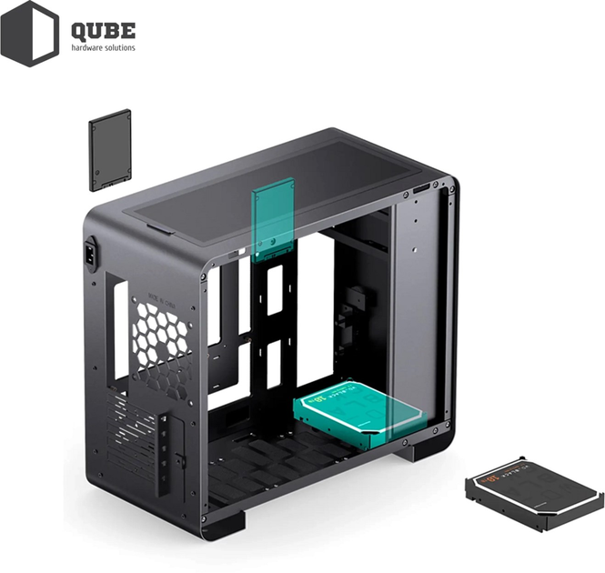 Корпус Jonsbo U4 Mini MESH Black - зображення 10