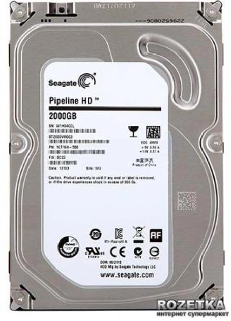 Жорсткий диск Seagate Pipeline HD 2 ТБ 3,5" SATA II (ST2000VM003 ...