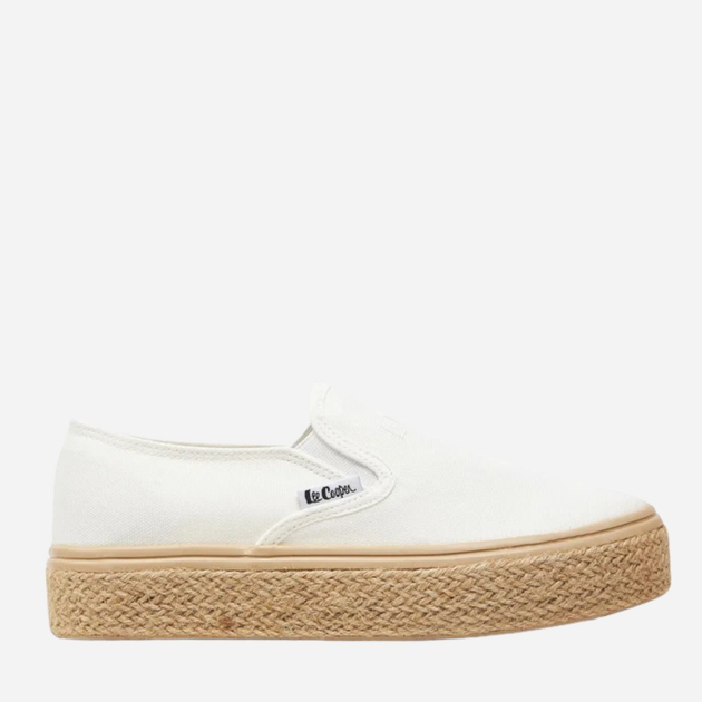 Damskie espadryle Lee Cooper LCW-24-44-2430LA 36 24 cm Białe (5904292158171) - obraz 1