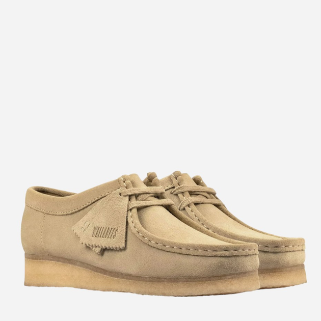 Mokasyny damskie Clarks Originals Wallabee 26155545 37 Beżowe (5059304193548) - obraz 2