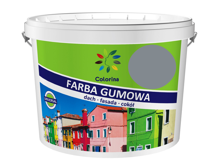 Краска резиновая универсальная для крыши цоколя и фасадов Colorina 1 ...