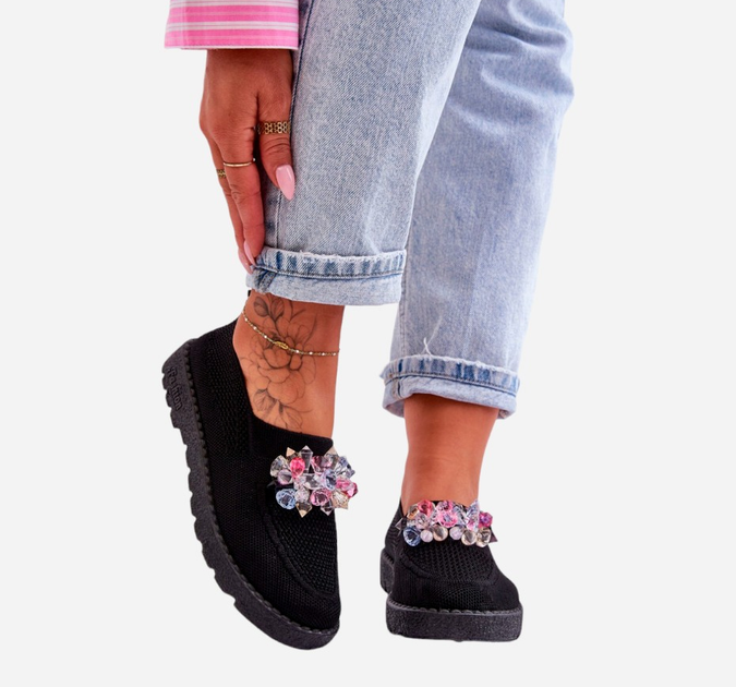 Buty wsuwane damskie Simple 40 Czarne (5905677438475) - obraz 3