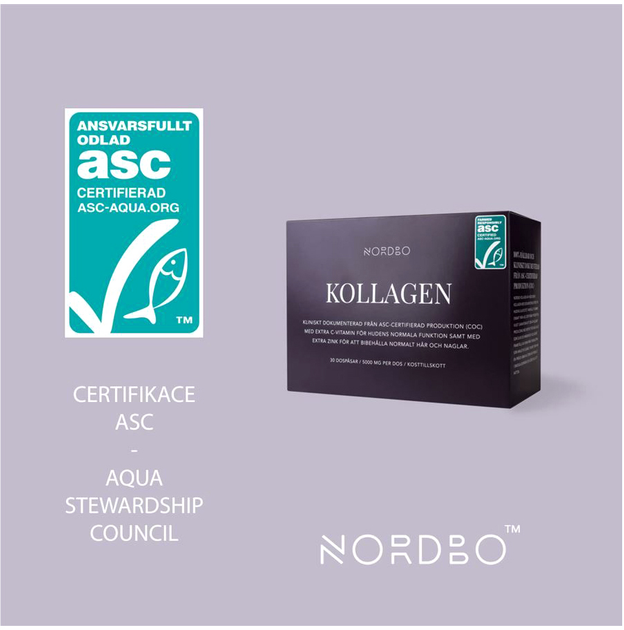 Дієтична добавка Collagen ASC Nordbo 30 шт (7350076867117) - зображення 2