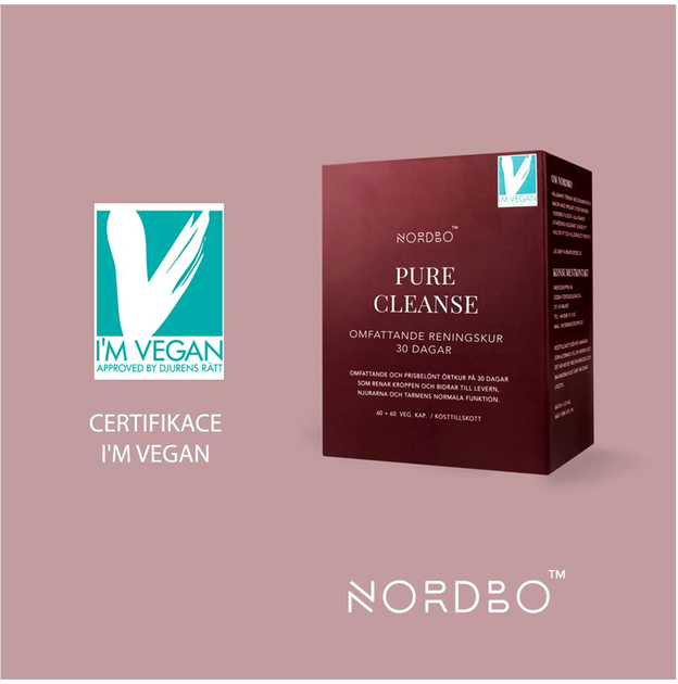 Suplement diety Nordbo Pure Cleanse Vegan 2 x 60 caps (7350076867179) - obraz 2