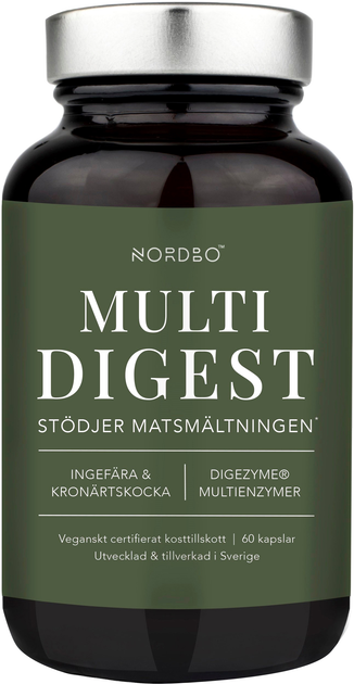 Suplement diety Nordbo Multi Digest Vegan 60 caps (7350076867599) - obraz 1