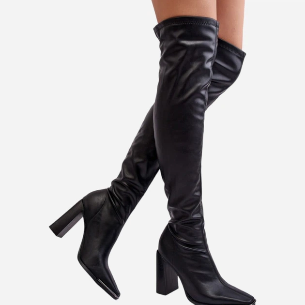 Жіночі ботфорти Orcella 36 Чорні (5905677021851) - зображення 3