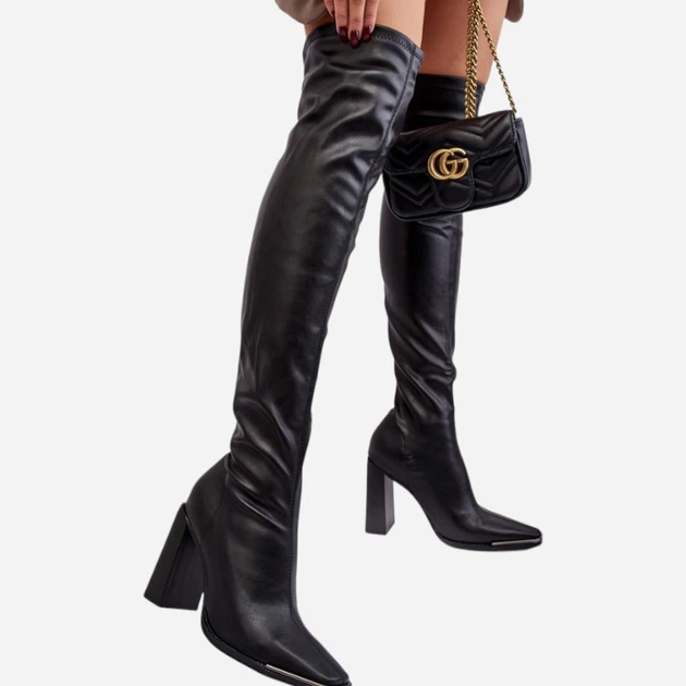 Жіночі ботфорти Orcella 36 Чорні (5905677021851) - зображення 5