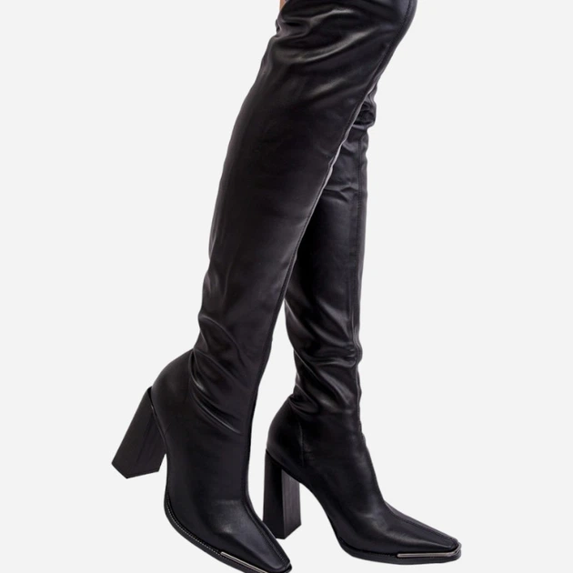 Жіночі ботфорти Orcella 36 Чорні (5905677021851) - зображення 6