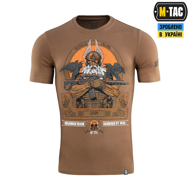Тактическая M-Tac футболка Odin Coyote Brown койот 2XL - изображение 2