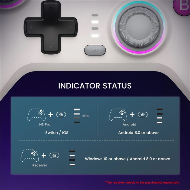 Контролер ігровий GameSir Nova MultiPlatform RW HRG7110 (6936685220935) - зображення 7